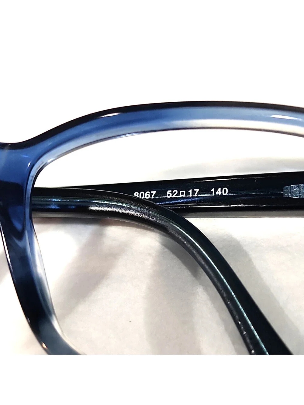 Ray Ban RB5362 8067 Glossy Blue Fade Square Eyeglasses Frame 52-17 140